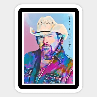 Poster Art Toby Keith Sticker